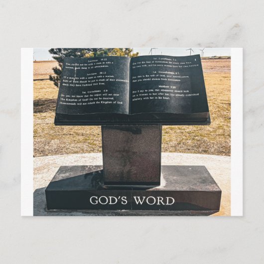 Open Boek Sculptuur Briefkaart (Voorkant)