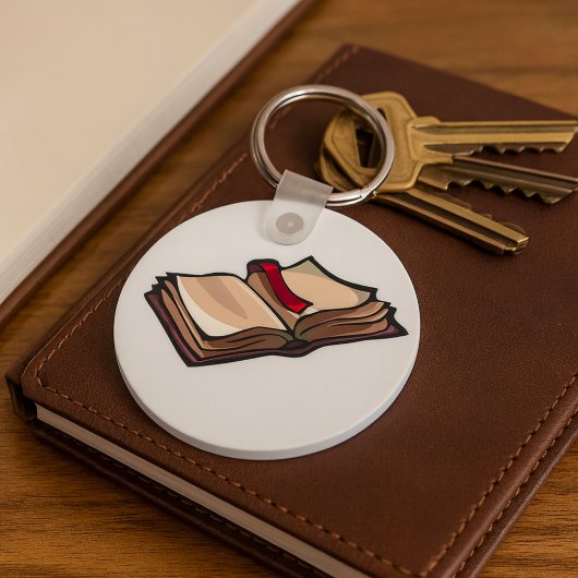 Open Boek Sleutelhanger