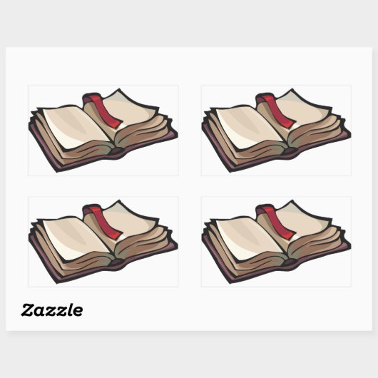 Open Boek Stickers (Vel)