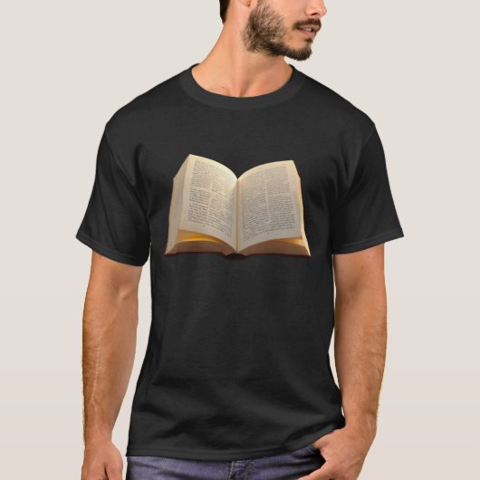 Open boek t-shirt (Voorkant)