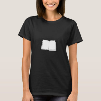 Open boek t-shirt