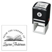Open boek uit de bibliotheek van Bookplate Zelfinktende Stempel (In situ)