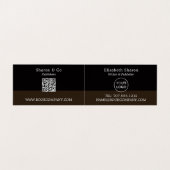 Open Boek, uitgever, schrijverboekhandtekening Visitekaartje (Binnenkant ongevouwen)