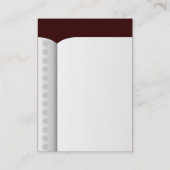 Open boek (verticaal) - Donkerbruin 330000 Visitekaartje (Achterkant)