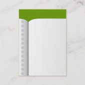 Open Boek (verticaal) - groen Visitekaartje (Achterkant)