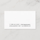 Open boek visitekaartje (Achterkant)