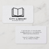 Open boek visitekaartje (Voorkant / Achterkant)