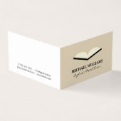 Open Boek Visitekaartje (Buitenkant)
