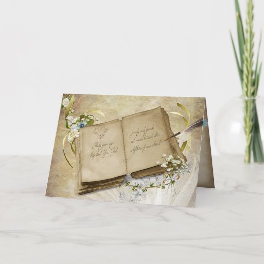 open  boek voor het 30e Jubileum Kaart (Voorkant)