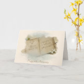 open  boek voor het 50e Jubileum Kaart (Gele Bloem)