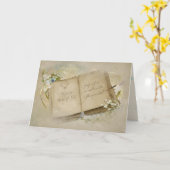 open boek voor het 60e Jubileum Kaart (Gele Bloem)