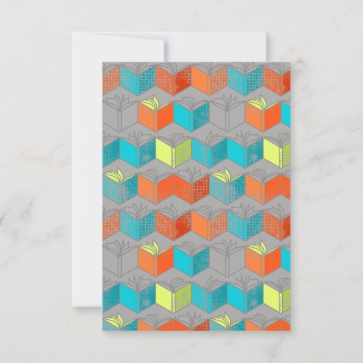 Open boeken bedankkaart (Achterkant)