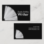 Open Book AUTEURS & SCHRIJVERS Visitekaartje (Voorkant / Achterkant)