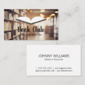 Open Book | Bibliotheek | onderwijs Visitekaartje (Voorkant / Achterkant)