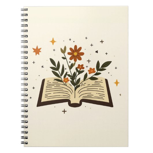Open Book Bloem Magie Notitieboek (Voorkant)