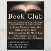 Open Book, Book Club Adverteren Flyer (Voorkant)
