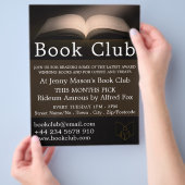 Open Book, Book Club Adverteren Flyer (Hand)