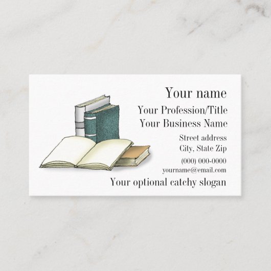 Open Book Design Visitekaartje (Voorkant)