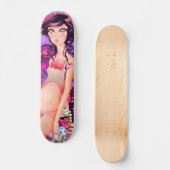 Open Book Girl Skateboard (Voorkant)
