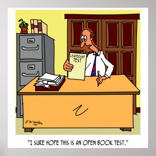 Open Book Leadership Test Poster (Voorkant)