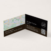 Open Book, Library, Librarian Gedetailleerd Visitekaartje (Binnen)