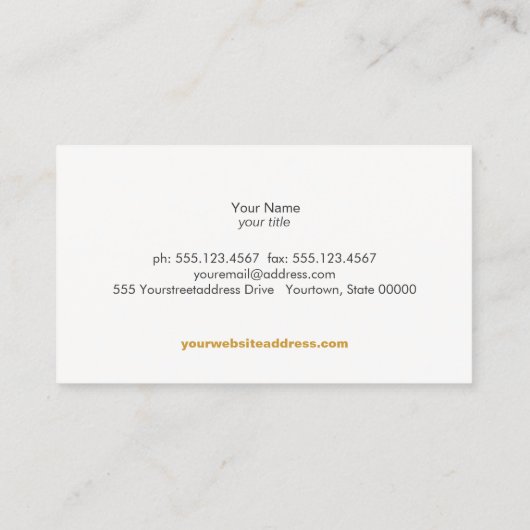 Open Book Logo Education Teacher Visitekaartje (Achterkant)