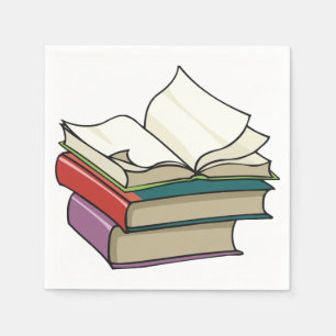 Open Book Paper Napkins Servet