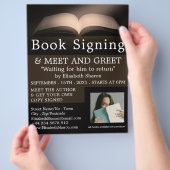 Open Book, Schrijvers Boek Ondertekening Advertere Flyer (Hand)