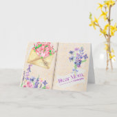  Open Book Style Art met Floral Mam Kaart (Gele Bloem)