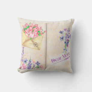 Open Book Style Art met Floral Mam Kussen