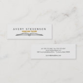 Open Book Tutor Mini Visitekaartje (Voorkant / Achterkant)