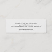 Open Book Tutor Mini Visitekaartje (Achterkant)