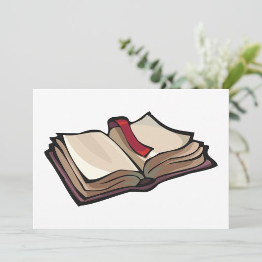 Open Book-uitnodigingen Kaart (Staand voorkant)