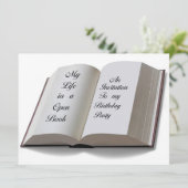 Open Book-uitnodigingskaart Kaart (Staand voorkant)