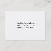 Open Book-Visitekaartjes Visitekaartje (Achterkant)