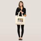 Open Books Jumbo Canvas tas (Voorkant (model))