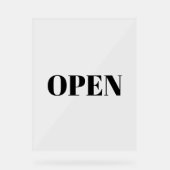 Open bord minimalistische typografie zwart eenvoud (Voorkant)