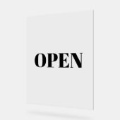 Open bord minimalistische typografie zwart eenvoud (Hoek)