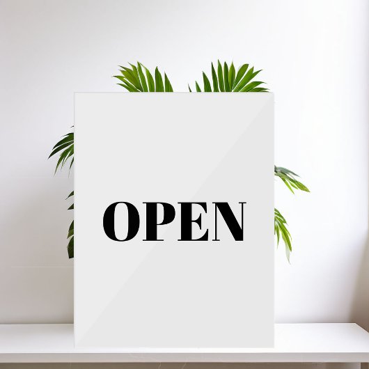 Open bord minimalistische typografie zwart eenvoud