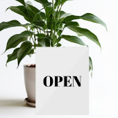 Open bord minimalistische typografie zwart eenvoud