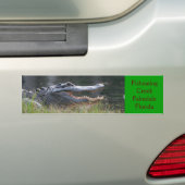 Open brede Fisheat Creek Palmdale Florida Bumpersticker (Op auto)