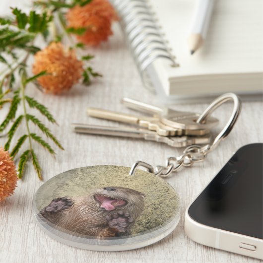 Open Breed! Otter Sleutelhanger (Voorkant Rechts)