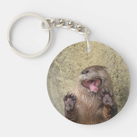 Open Breed! Otter Sleutelhanger (Voorkant)