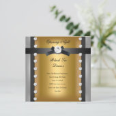 Open Business Formulier Black Gold voor bedrijven Kaart (Staand voorkant)