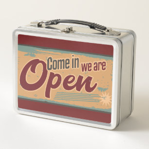 open business retro cafe garage house vlag