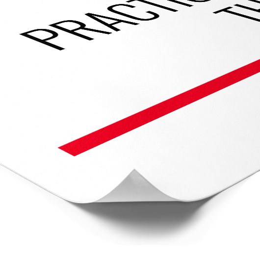 Open Business Sign. met instructies Poster (Hoek)