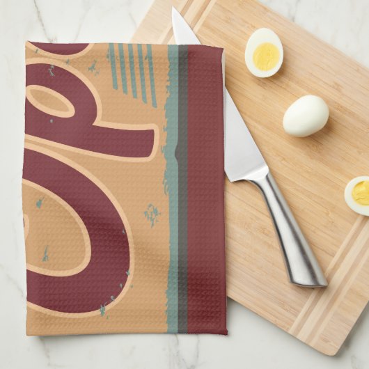 open business sign retro cafe garage theedoek (Quarter Fold)