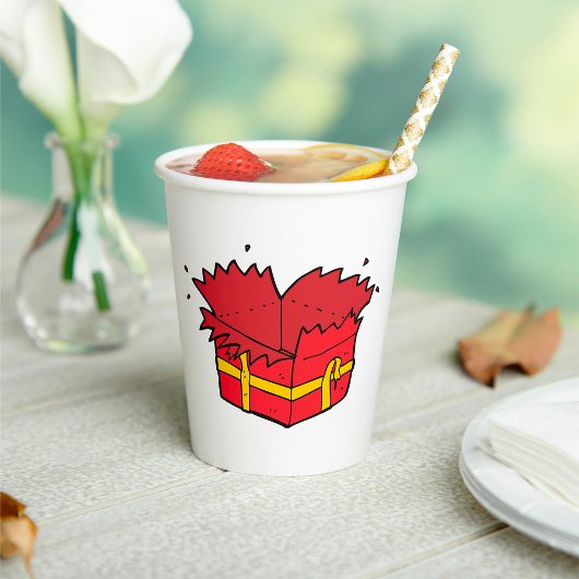 Open Cadeau Papieren Bekers