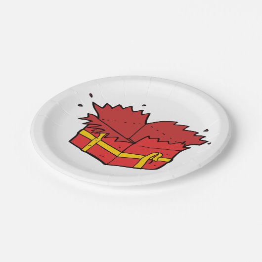 Open Cadeau Papieren Bordje (Gekanteld)