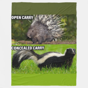 OPEN CARRY VS VERBORGEN CARRY FLEECE DEKEN